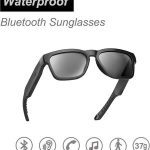 Waterproof Bluetooth Smart Glasses - Black